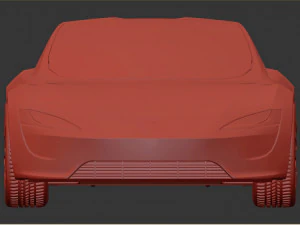 Tesla Roadster 3D Model