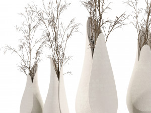 Decorative branches with Coals bouquet Modelo 3D