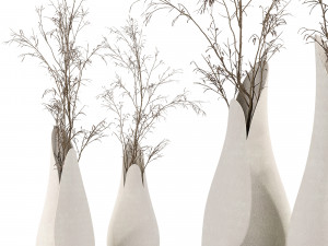 Decorative branches with Coals bouquet Modelo 3D