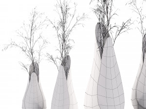 Decorative branches with Coals bouquet Modelo 3D