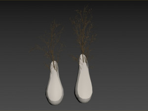 Decorative branches with Coals bouquet Modelo 3D