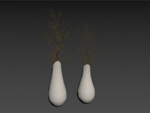 Decorative branches with Coals bouquet Modelo 3D
