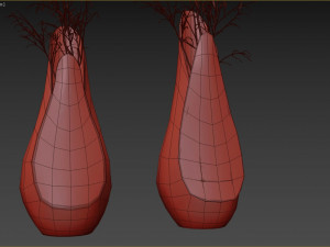 Decorative branches with Coals bouquet Modelo 3D