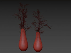 Decorative branches with Coals bouquet Modelo 3D