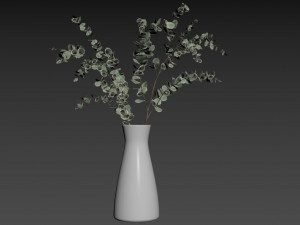 Faux Eucalyptus Branch 3D Model