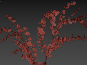 Faux Eucalyptus Branch 3D Model