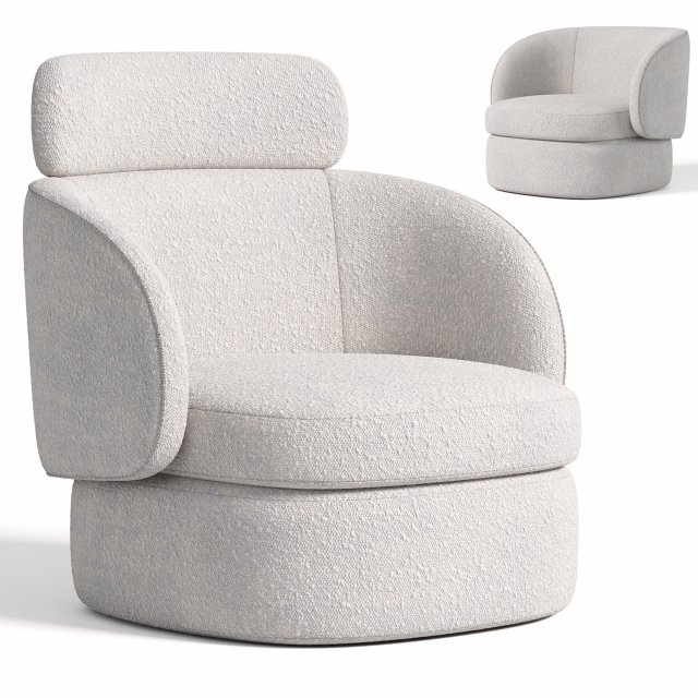 Sobi Armchair By Alf Dafre 3D Model .c4d .max .obj .3ds .fbx .stl .blend 