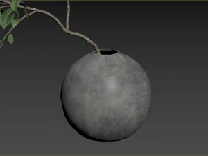 Ветка листьев фасоли искусственной мансаниты 3D Модель