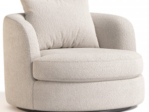 Sofax Tiffany Upholstered Armchair 3D Model