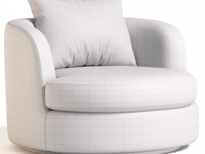 Sofax Tiffany Upholstered Armchair 3Dモデル