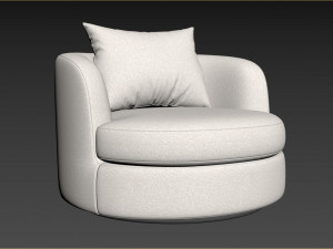 Sofax Tiffany Upholstered Armchair 3Dモデル