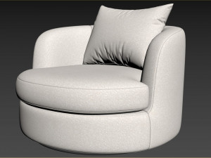 Sofax Tiffany Upholstered Armchair 3Dモデル