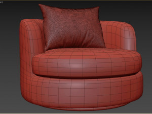 Sofax Tiffany Upholstered Armchair 3Dモデル
