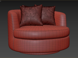 Viv Grand Swivel Chair Model 3D