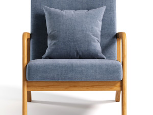 Fanci Wide Accent Chair 3Dモデル