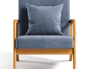 Fanci Wide Accent Chair 3D Model