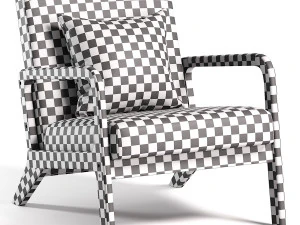 Fanci Wide Accent Chair 3D Model