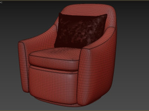Dallas Swivel Chair 3D Model