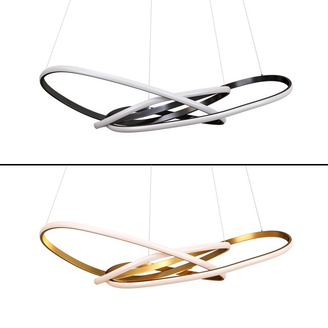 Cales Unique Geometric LED Chandelier Model 3D .c4d .max .obj .3ds .fbx .stl .blend 