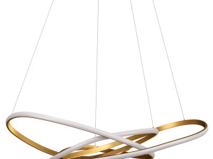 Cales Unique Geometric LED Chandelier Model 3D