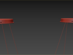Cales Unique Geometric LED Chandelier Model 3D