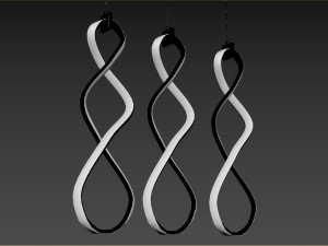 Fralick Light Chrome LED Pendant 3D Модель