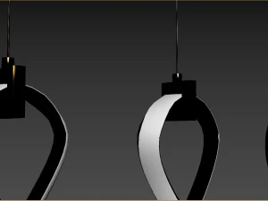 Fralick Light Chrome LED Pendant 3D Model