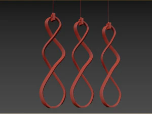 Fralick Light Chrome LED Pendant 3D Model