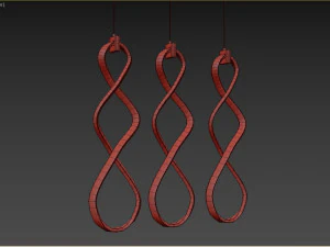 Fralick Light Chrome LED Pendant 3D Model