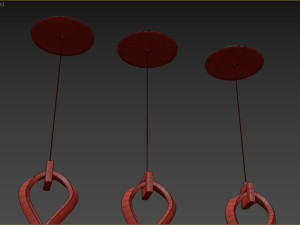 Fralick Light Chrome LED Pendant 3D Модель
