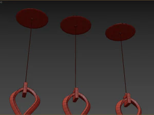 Fralick Light Chrome LED Pendant 3D Model