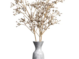 Dry Flower Bouquet 3D Model