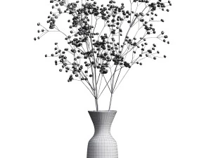 Dry Flower Bouquet 3D Model