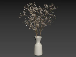 Dry Flower Bouquet 3D Model