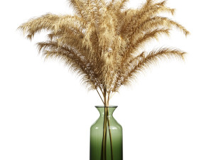 Decorative Pampas Bouquet 3D 모델