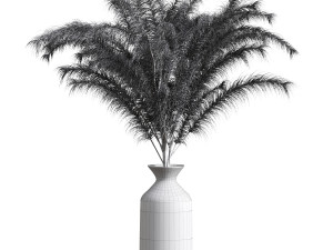Decorative Pampas Bouquet 3D-Modell