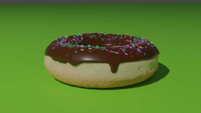 doughnut 3D Model .c4d .max .obj .3ds .fbx .stl .blend 