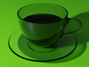 coffee cup with saucer 3D Model