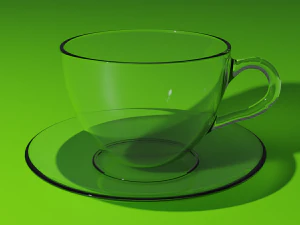 coffee cup with saucer 3D Model