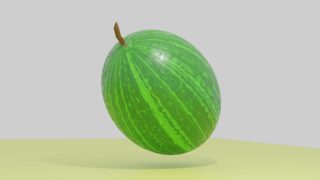 watermelon 3D Model .c4d .max .obj .3ds .fbx .stl .blend 