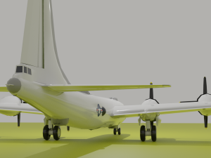 b 29 superfortress low poly low-poly 3D 모델