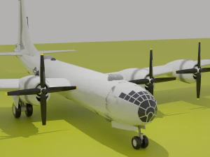 b 29 superfortress low poly low-poly 3D Model