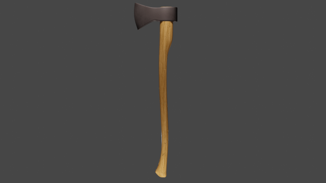 common axe - hacha comun 3Dモデル .c4d .max .obj .3ds .fbx .stl .blend 