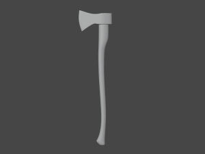 common axe - hacha comun 3Dモデル