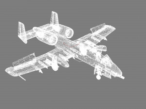 Fairchild republic a-10 thunderbolt ii Modelo 3D
