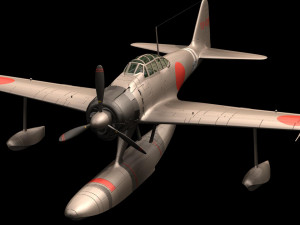 Nakajima a6m2-n 3Dモデル