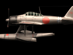 Nakajima a6m2-n Modelo 3D