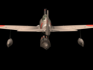 Nakajima a6m2-n Modelo 3D