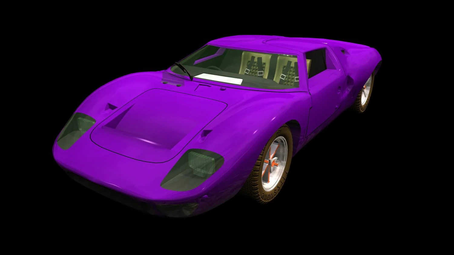 Gt40 3D Model .c4d .max .obj .3ds .fbx .stl .blend 