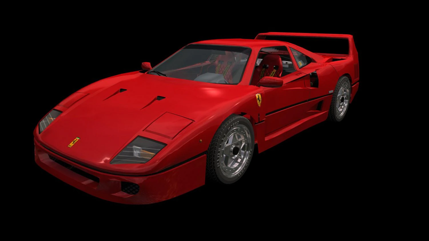 Ferrari f40 3D Model .c4d .max .obj .3ds .fbx .stl .blend 